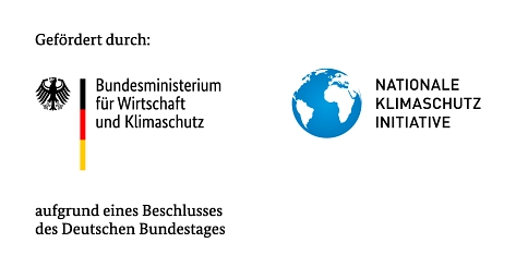 Logos: Bundesministerium für Wirtschaft
und Klimaschutz (BMWK) und Nationale Klimaschutz Initiative&nbsp;&copy;&nbsp;Bundesministerium für Wirtschaft
und Klimaschutz (BMWK)