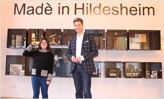 "Madè in Hildesheim", Lavinia Madè mit dem Oberbürgermeister Dr. Ingo Meyer