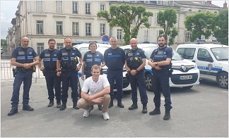 Police municipal Angouleme und Michael