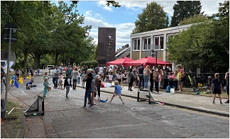 Die Spielstraße vor der Klemmbutze wurde 2025 bereits hervorragend angenommen.